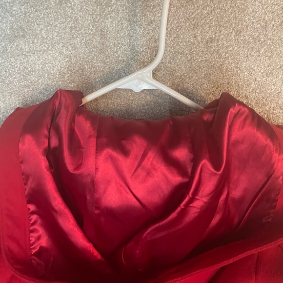 Adorable Red Hydraulic Pea Coat Jacket - Picture 4 of 5